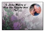 Personalised memorial card example PMC12